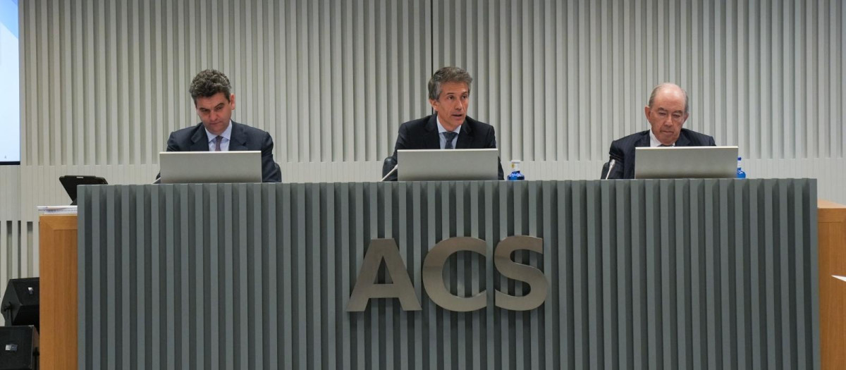 Juan Santamaría, consejero delegado de ACS, en la conferencia con analistas para presentar las cuentas de 2025