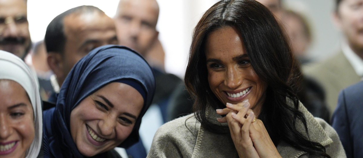 The Duchess of Sussex  LA duquesa vivita el  National Centre de Rehabilitation de Addicts (NCRA), with a World Health Organisation delegation in Amman, Jordan.