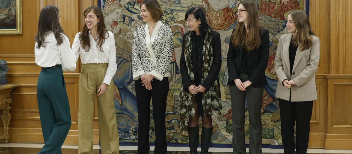 Spanish Queen Letizia during a meeting with Consejo Español del Cerebro in Madrid on Wednesday, 25 February 2026.
