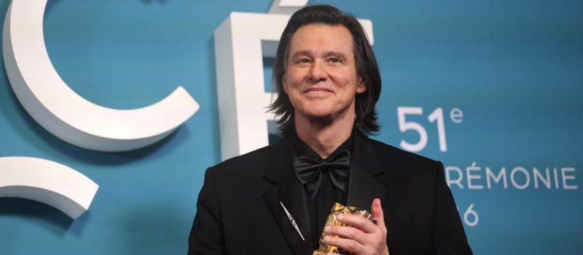 Jim Carrey recibe el César de honor en París