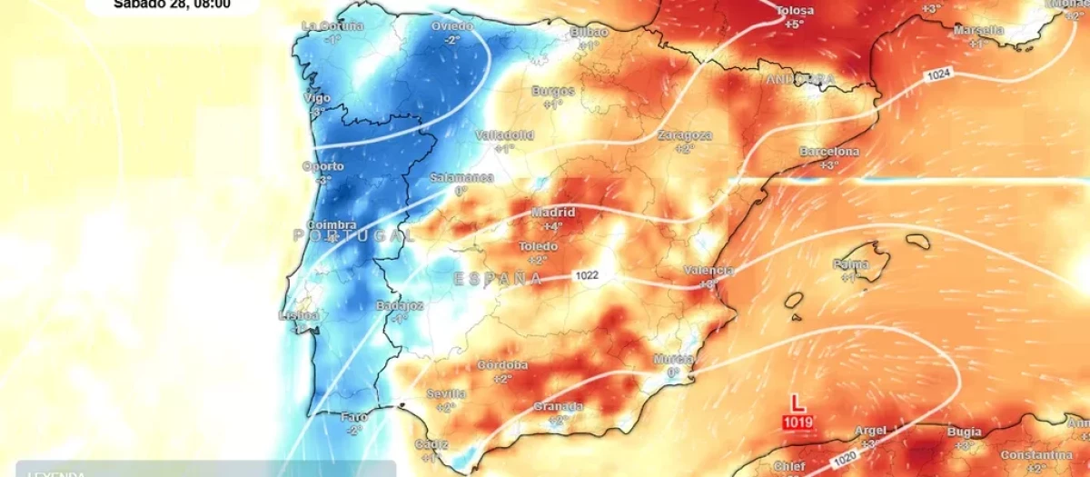 La masa de aire polar dejará una noche fría en puntos del interior y del noroeste