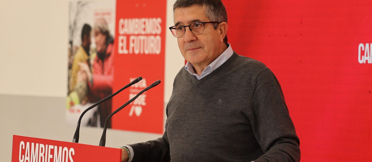 El portavoz del PSOE en el Congreso de los Diputados, Patxi López, en una imagen de archivo