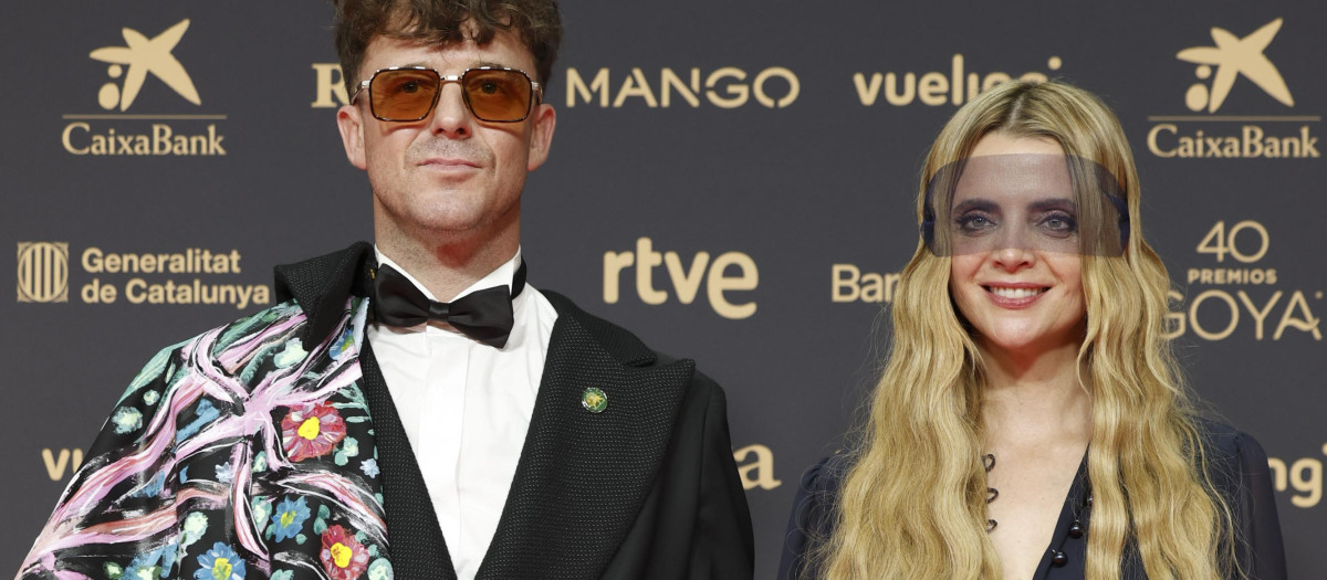 Aldo Comas and Macarena Gómez at photocall for the 40th annual Goya Film Awards in Barcelona on Saturday 28 February, 2026.