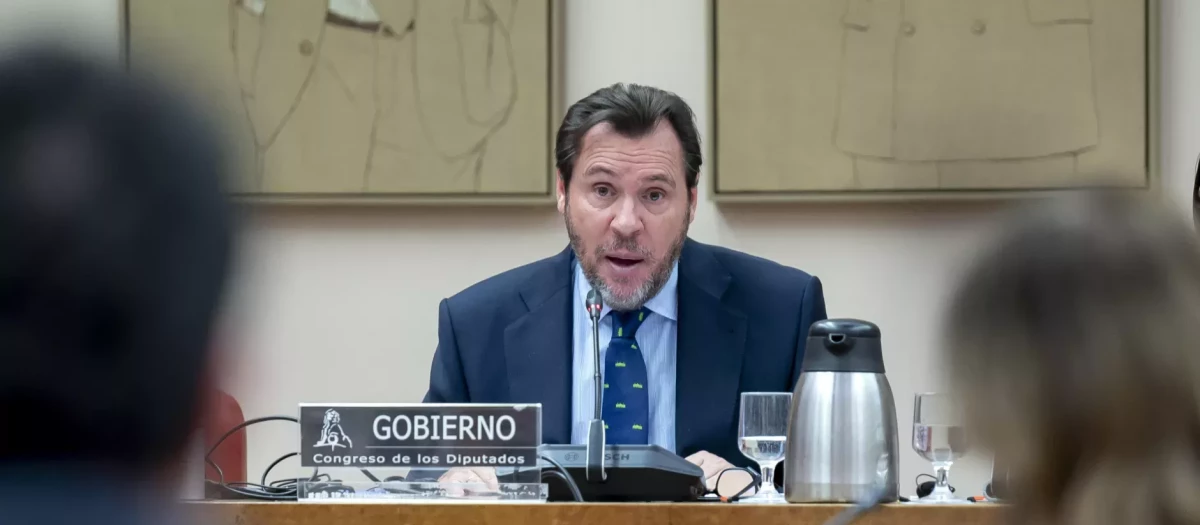 El ministro de transportes, Oscar Puente