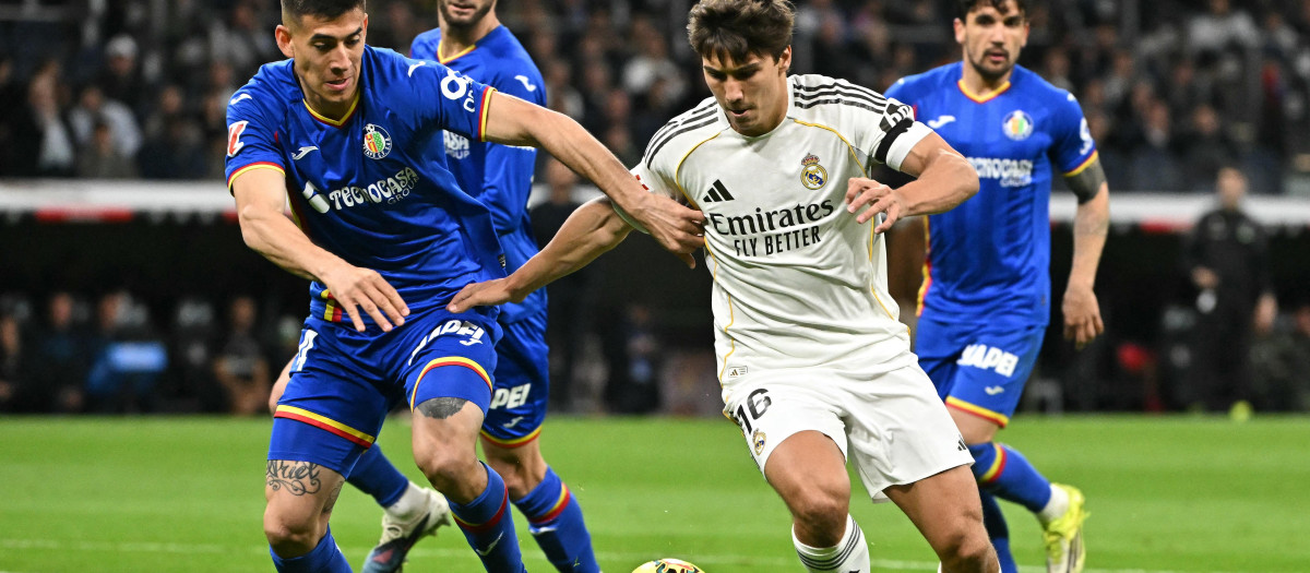 Gonzalo García, en el Real Madrid - Getafe