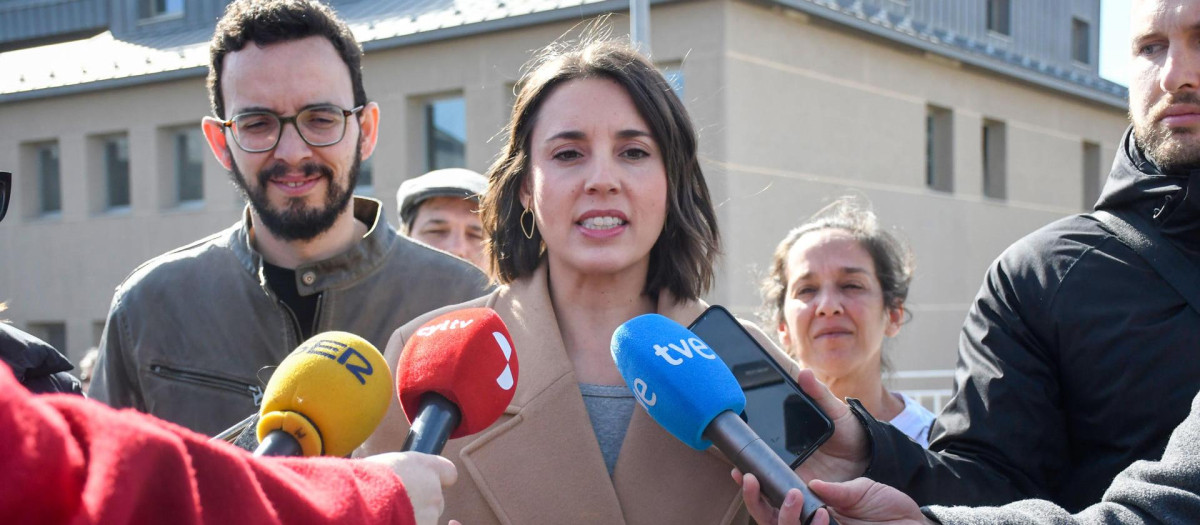 La secretaria política y eurodiputada de Podemos, Irene Montero