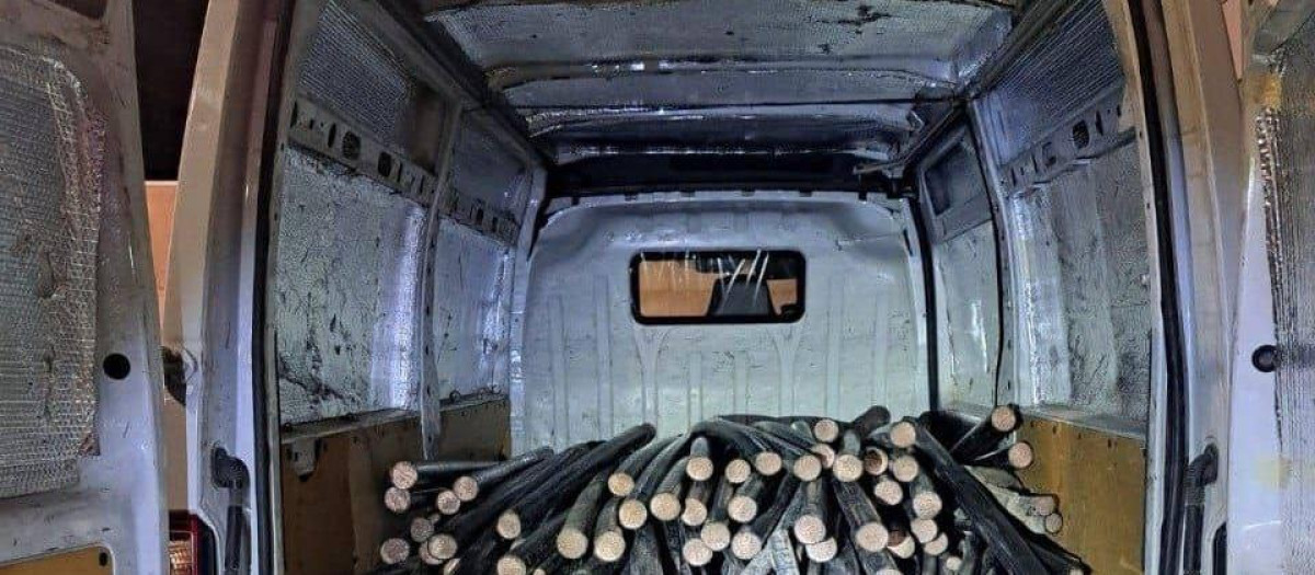 La furgoneta iba hasta los topes