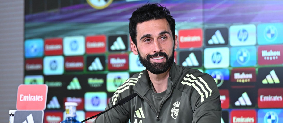 Arbeloa, durante la rueda de prensa previa al duelo frente al Celta