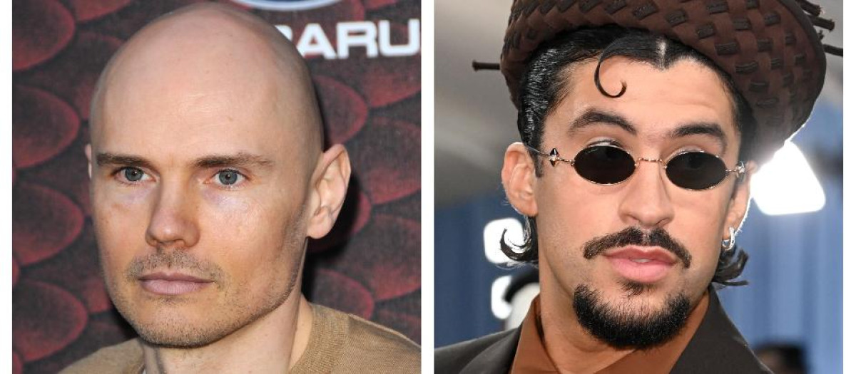 Billy Corgan de The Smashing Pumpkins y Bad Bunny
