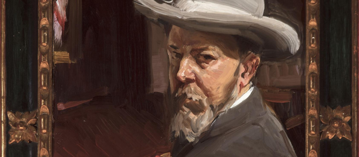 Imagen de un autorretrato de Sorolla
