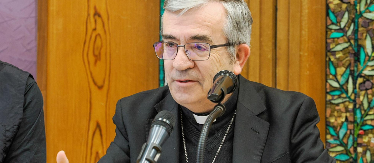 Luis Arguello, arzobispo de Valladolid, durante la constitución del nuevo Consejo Pastoral Diocesano