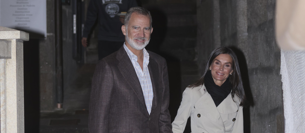 Spanish King Felipe VI and Queen Letizia in Marin, September 27, 2024