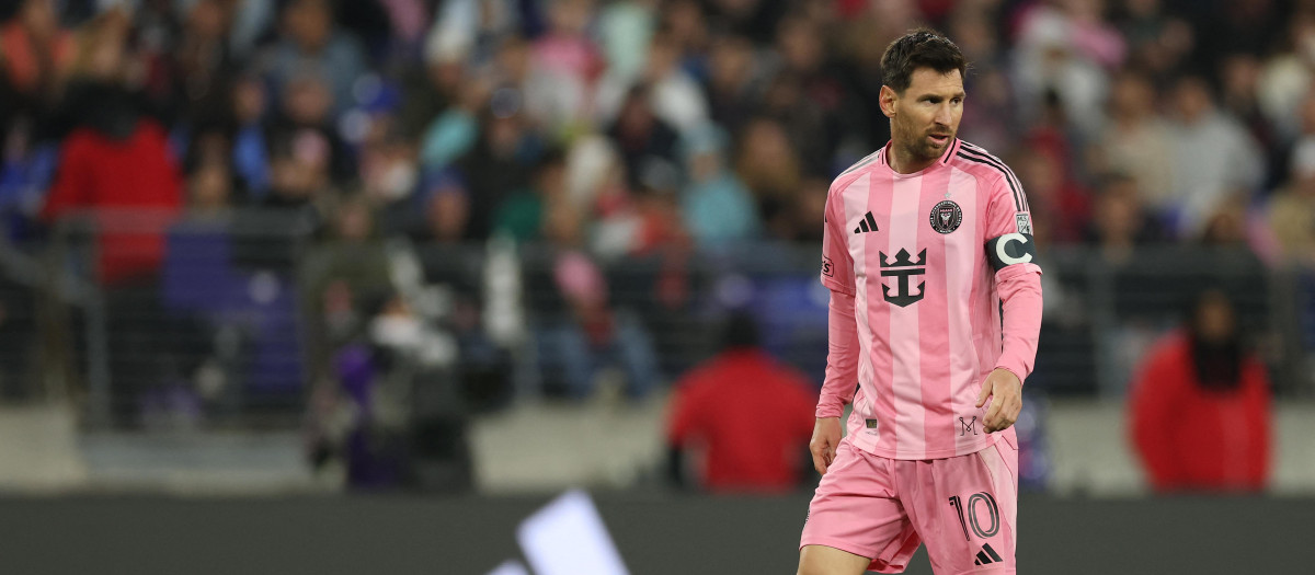 Leo Messi, en un partido con el Inter de Miami