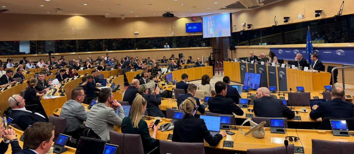 Más de 200 policías participaron en la jornada del Parlamento Europeo