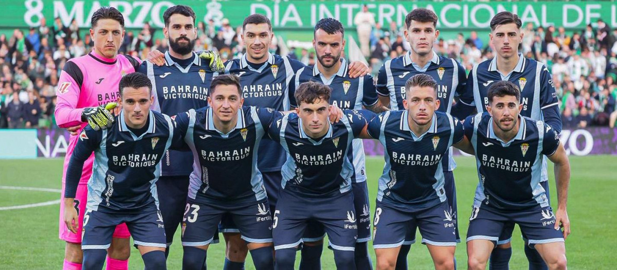 La alineación titular del Córdoba en El Sardinero