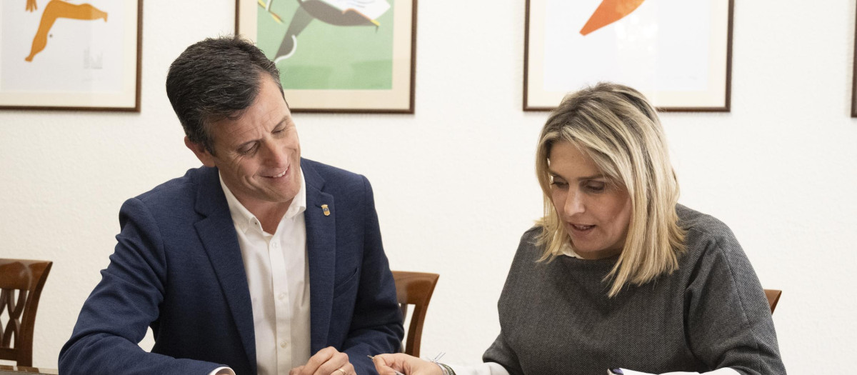 Presidenta Marta Barrachina y diputado Alejandro Clausell