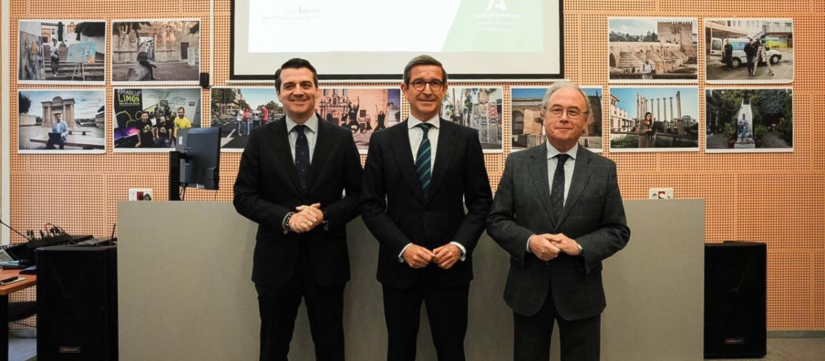 José María Bellido, Jorge Paradela y Antonio Díaz