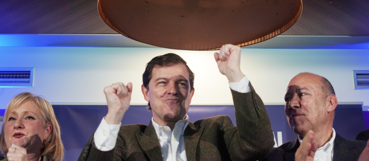 Alfonso Fernández Mañueco, candidato del PP a la reelección de la Presidencia