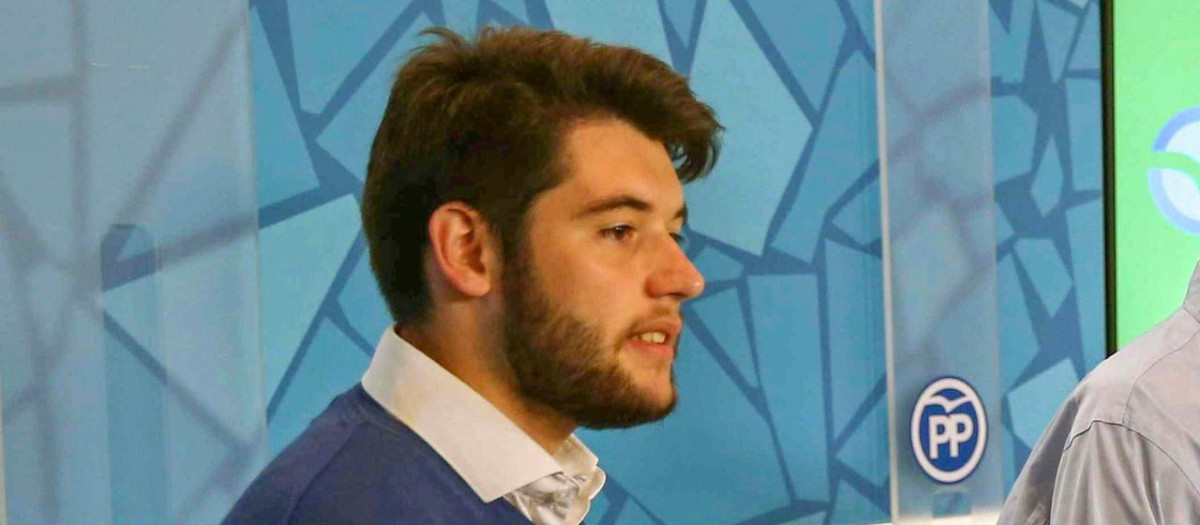 El ex secretario de Nuevas Generaciones (NNGG), Carlo Angrisano, en 2017