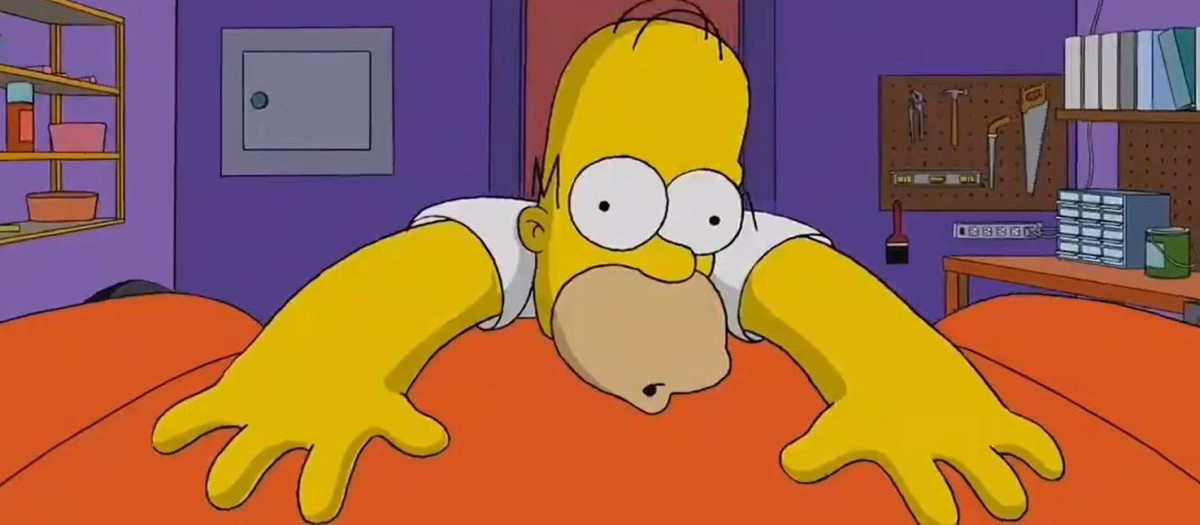 Homer, en la introducción de Los Simpson