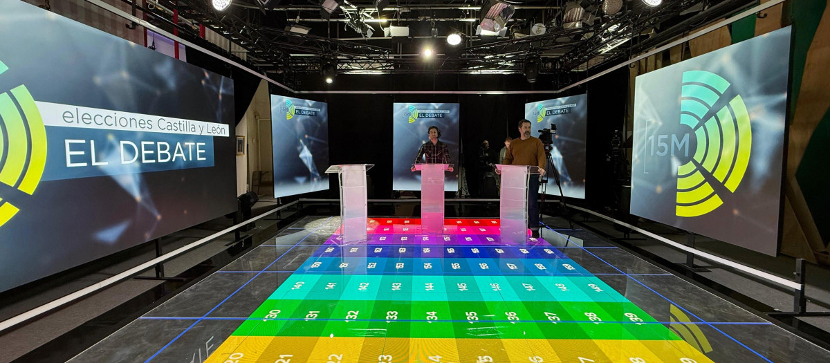 Preparativos y ensayo técnico del segundo debate de las elecciones autonómicas