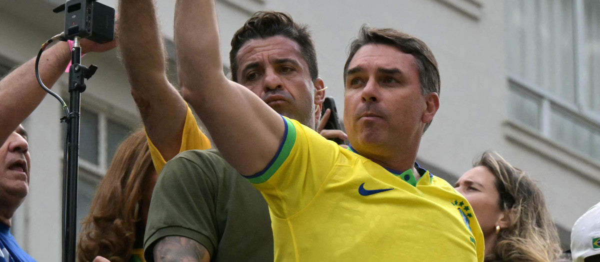 Flávio Bolsonaro, senador brasileño y candidato presidencial de las elecciones de 2026