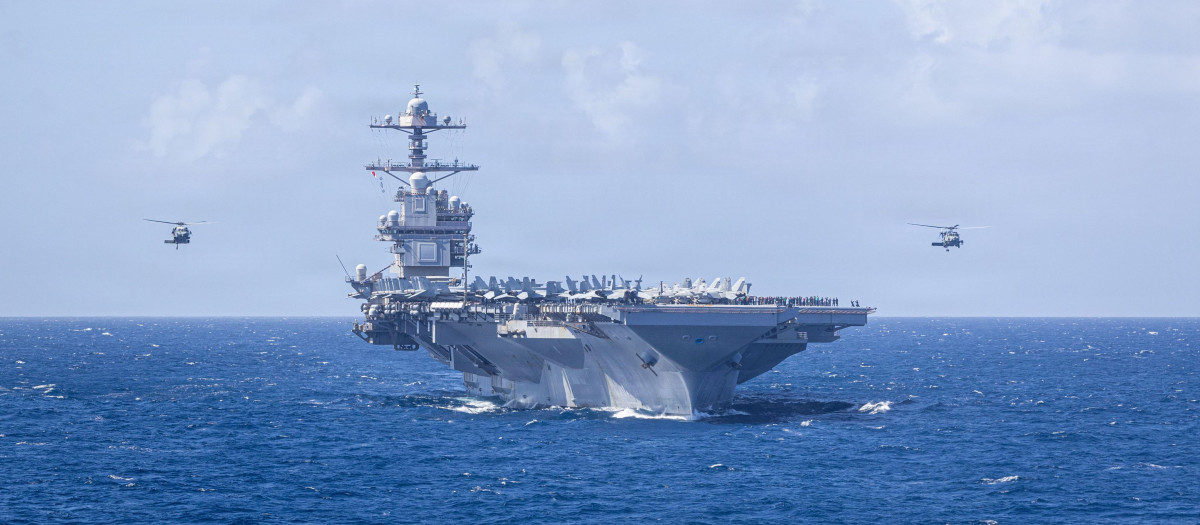 El portaaviones nuclear estadounidense USS Gerald R. Ford (CVN 78)