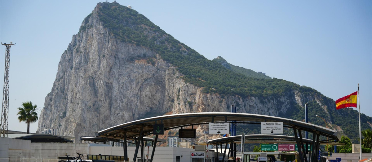 Frontera entre España y el Peñón de Gibraltar