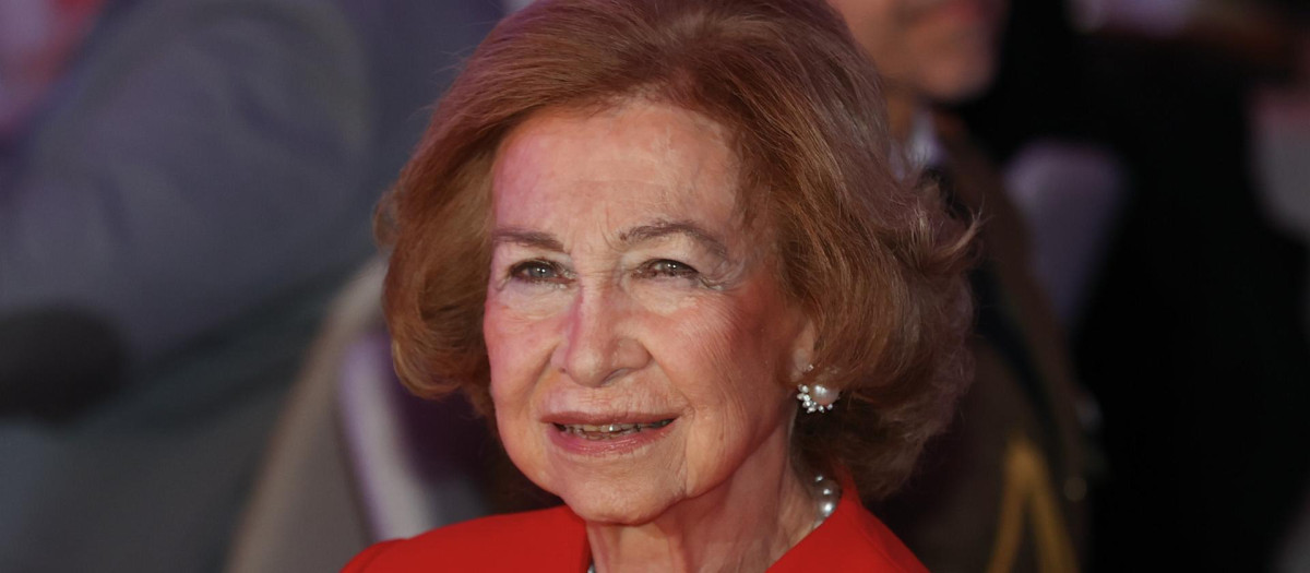 Doña Sofía, el pasado noviembre en un acto en Madrid