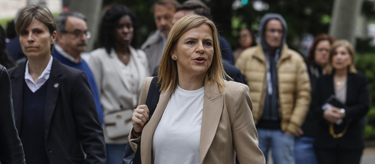 Imagen de archivo de Pilar Bernabé acudiendo a declarar como testigo por la gestión de la dana de Valencia