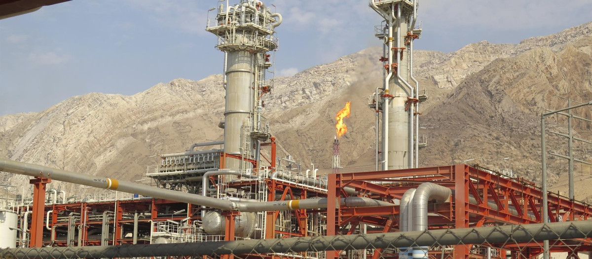 Refinerías de gas natural del yacimiento de South Pars, en la zona Económica Especial para Energía de Pars de la localidad de Asaluyé al sur de Irán