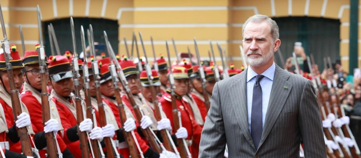 Don Felipe, la pasada semana en Bolivia