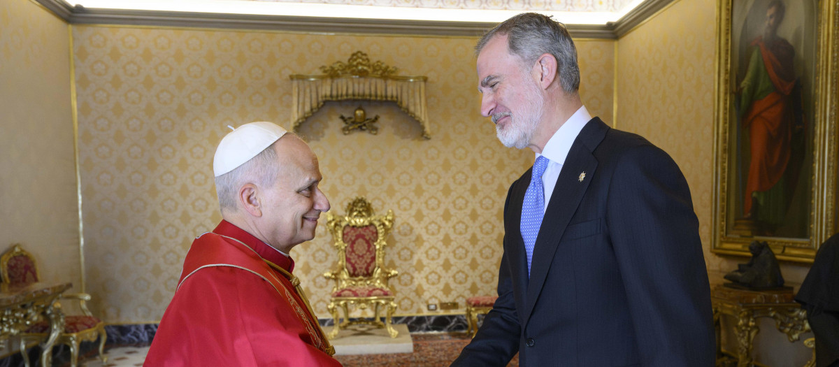 El Rey saluda al Papa