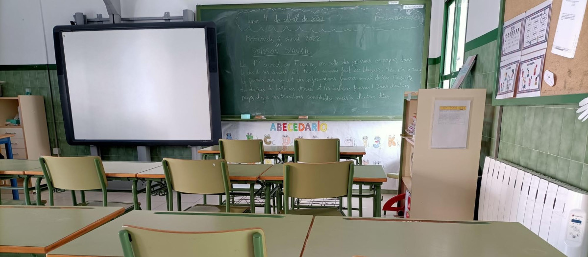 Aula de un colegio de Almería

EUROPA PRESS
25/4/2024