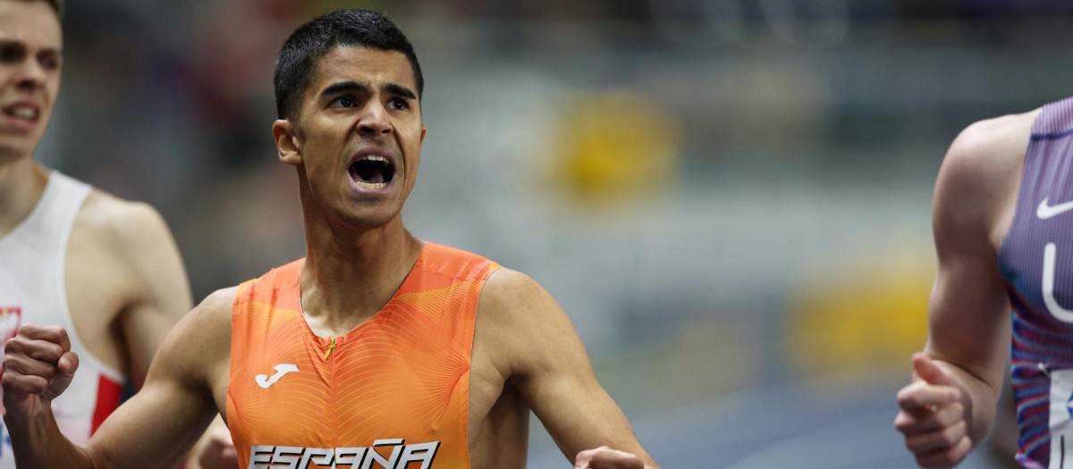 Mohamed Attaoui consiguió la medalla de bronce en la prueba de 800 metros