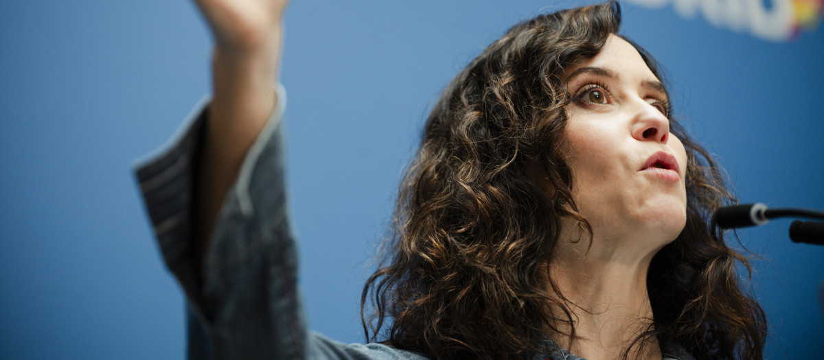 La presidenta de la Comunidad de Madrid y del PP regional, Isabel Díaz Ayuso