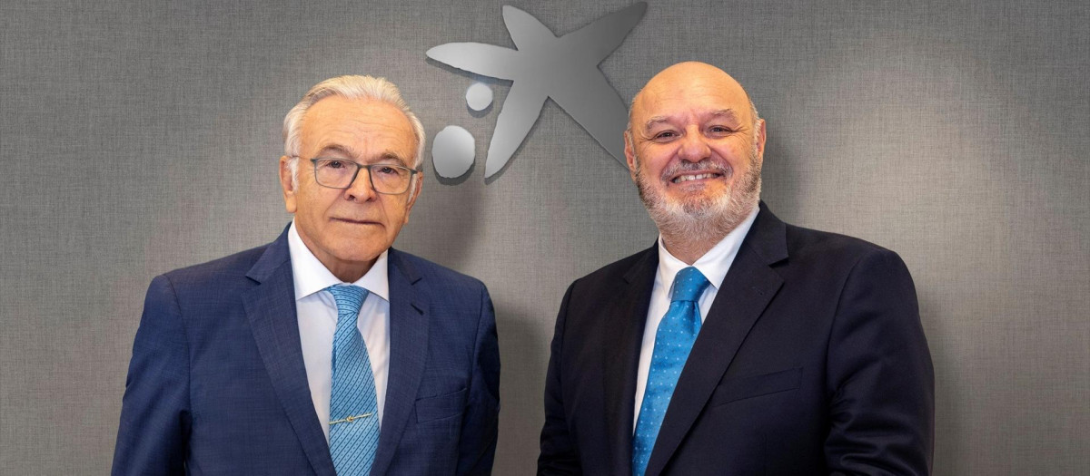 Isidro Fainé y José María Méndez.

REMITIDA / HANDOUT por CRITERIACAIXA
Fotografía remitida a medios de comunicación exclusivamente para ilustrar la noticia a la que hace referencia la imagen, y citando la procedencia de la imagen en la firma
03/11/2025