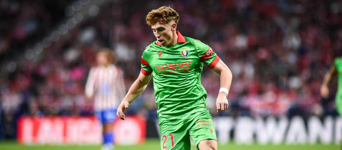 Víctor Muñoz está destacando en su primer año como futbolista de Osasuna