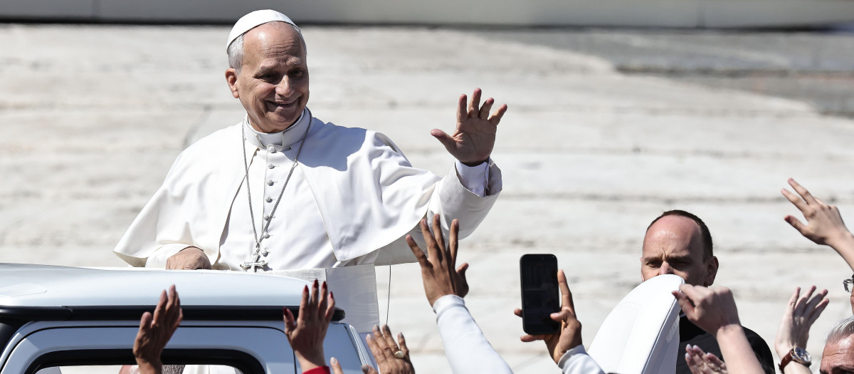 Foto de archivo del Papa León XIV