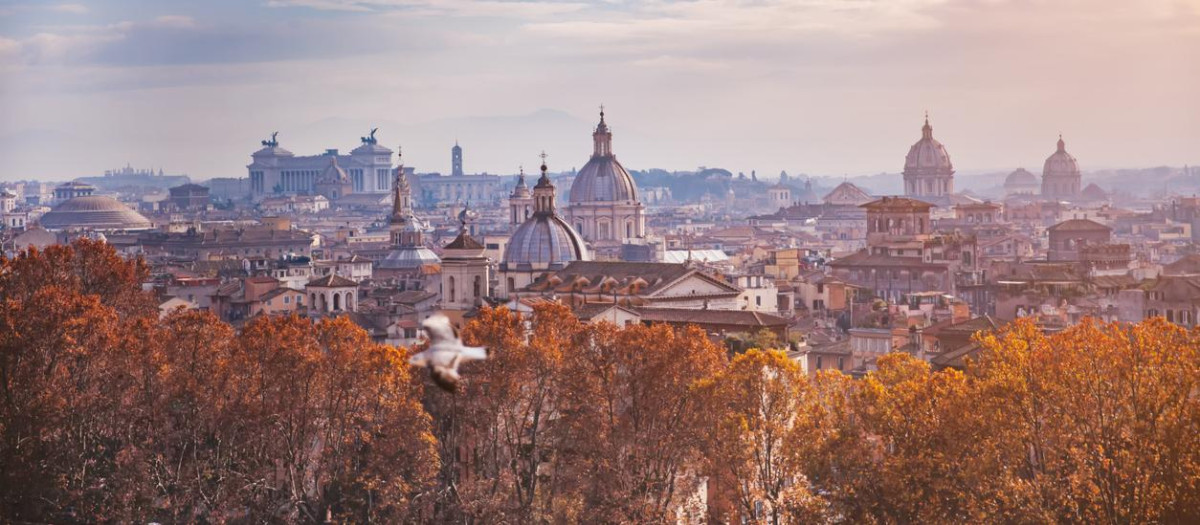 Vista aérea de Roma