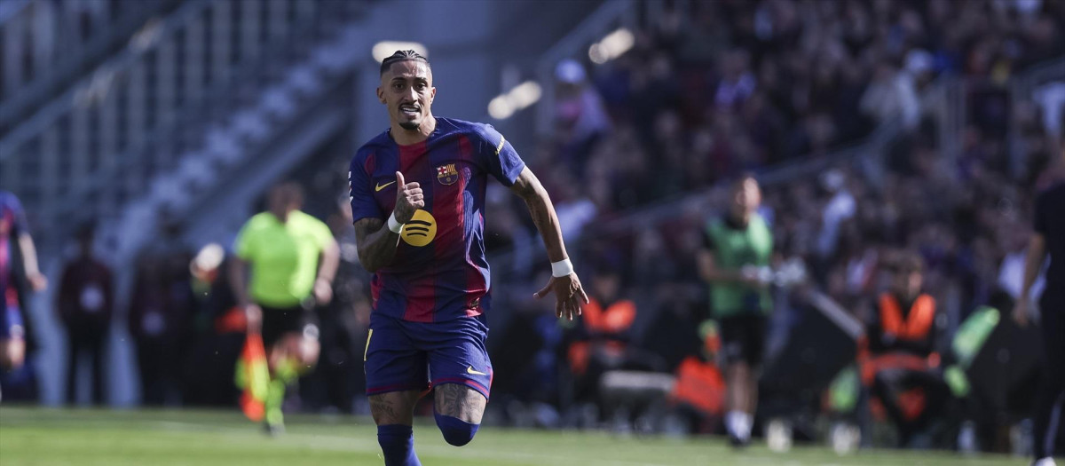 Raphinha estará cinco semanas de baja por una lesión en el bíceps femoral