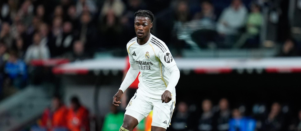 (Foto de ARCHIVO)
Eduardo Camavinga of Real Madrid CF in action during the Spanish League, LaLiga EA Sports, football match played between Real Madrid and Elche CF at Bernabeu stadium on March 14, 2026, in Madrid, Spain.

Dennis Agyeman / AFP7 / Europa Press
14/3/2026 ONLY FOR USE IN SPAIN