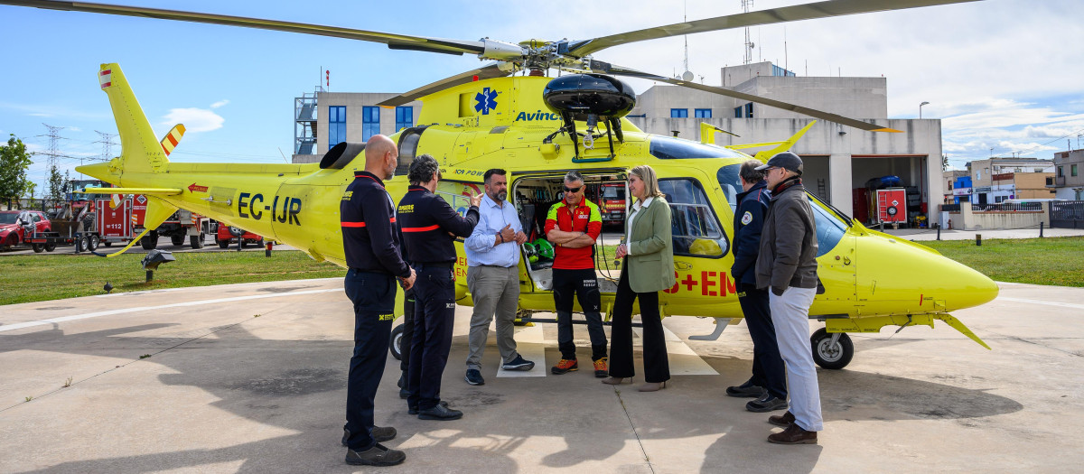 Helicóptero de rescate del Consorcio de Bomberos de Castellón