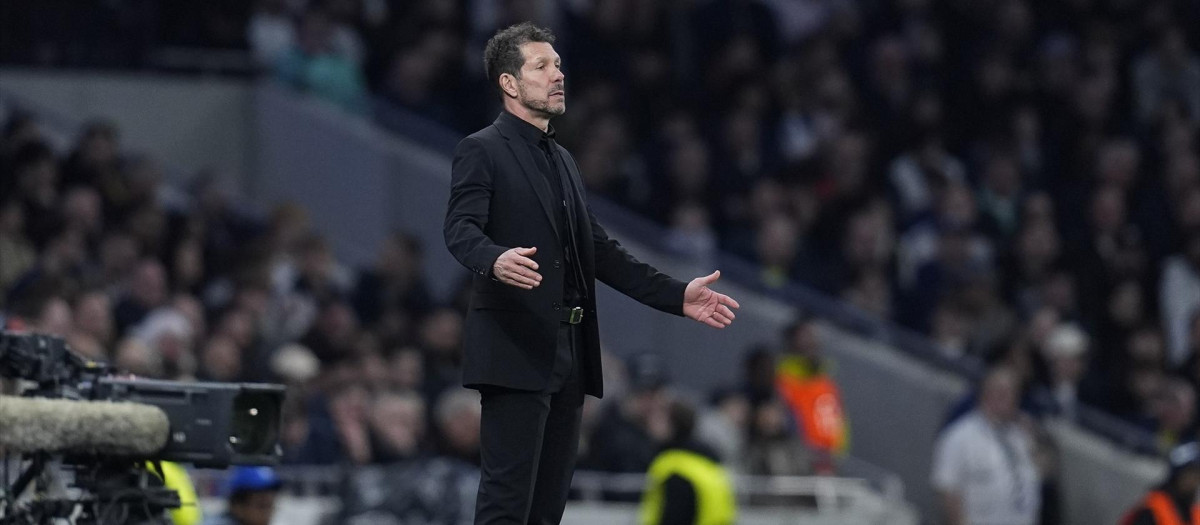 Diego Pablo Simeone, entrenador del Atlético de Madrid