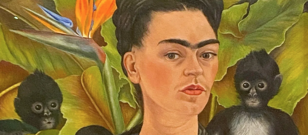 Autorretrato con monos de Frida Kahlo