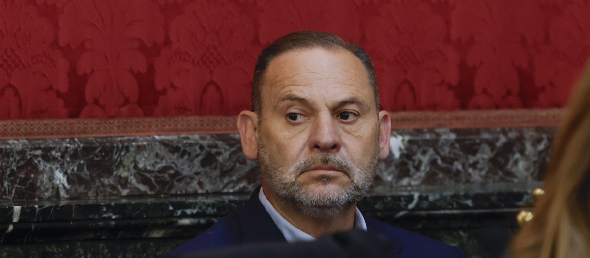José Luis Ábalos, en el primer día de juicio