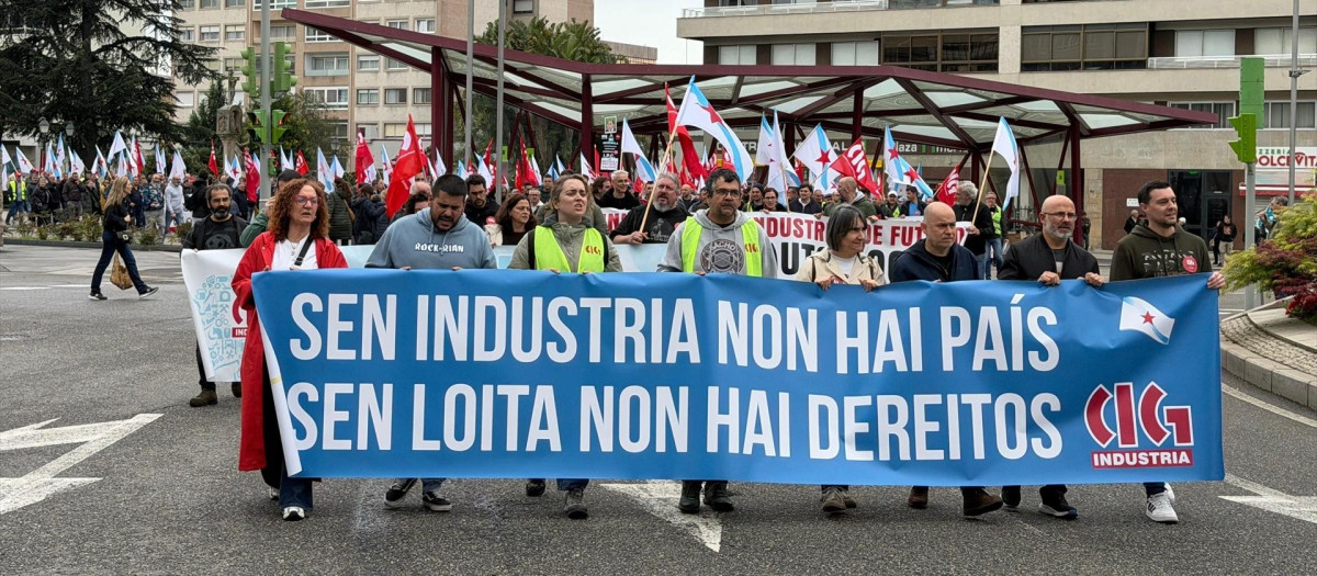 Imagen de la manifestación de este miércoles