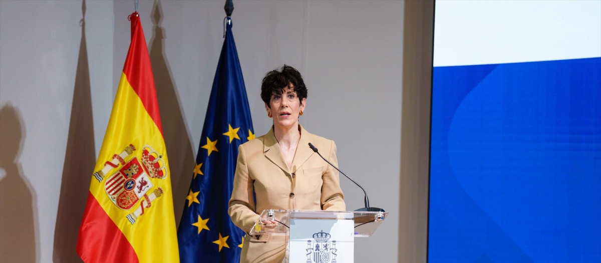 La ministra de Inclusión, Seguridad Social y Migraciones, Elma Saiz.
