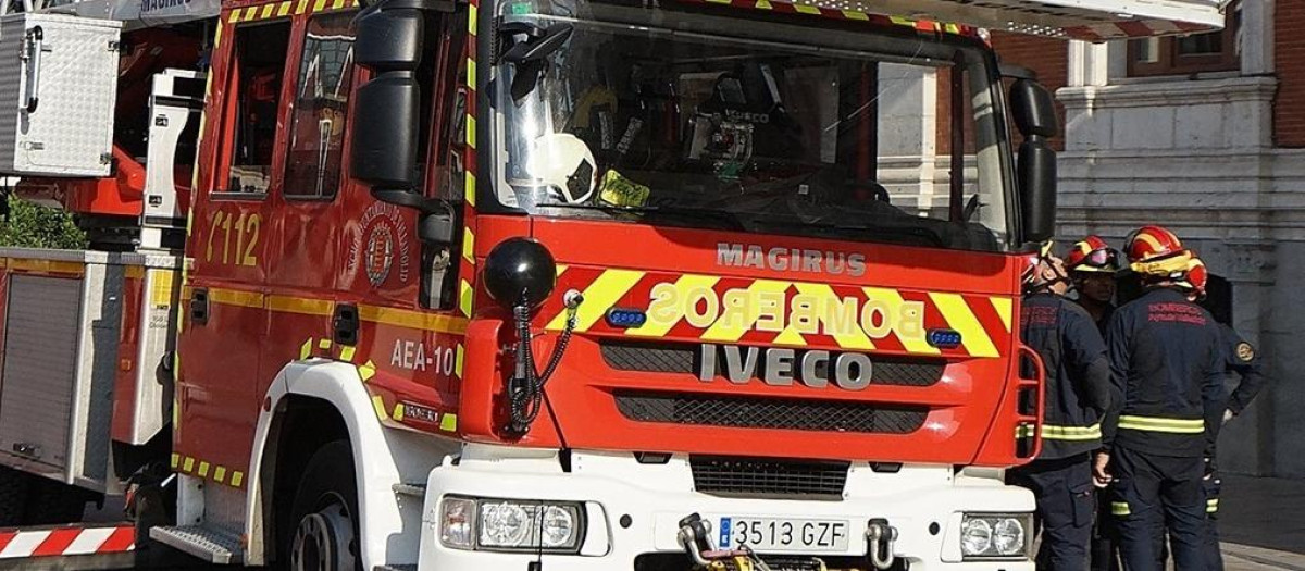 Un camión de bomberos del Ayuntamiento de Valladolid, en una imagen de recurso