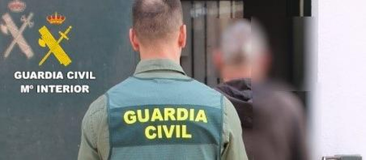 Imagen de la operación de la Guardia Civil